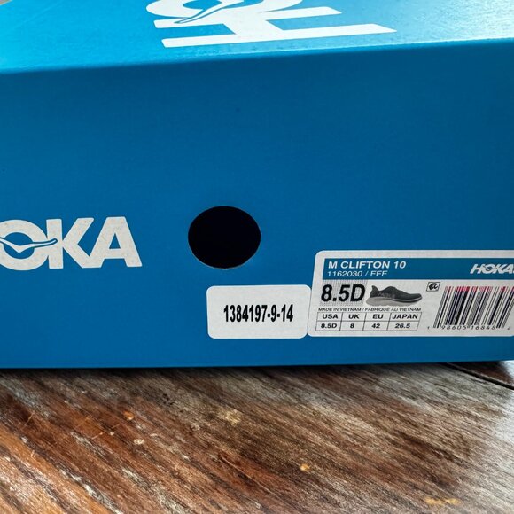 NEW IN BOX HOKA CLIFTON 10 - FERN/T - MEN'S SIZE 8.5 - Picture 3 of 9